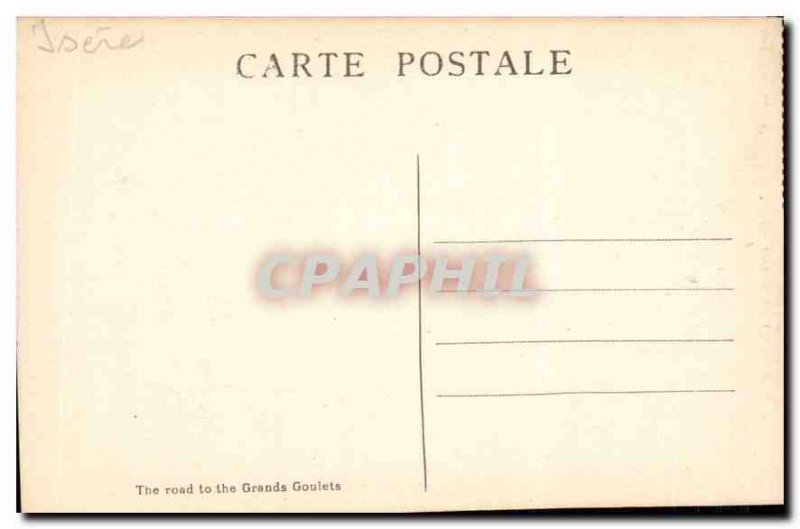 Postcard Old Picturesque Vercors Route Great Narrow