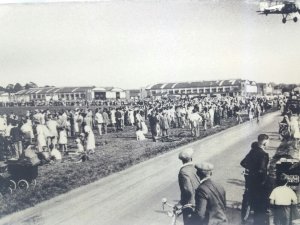 Kenley Aerodrome Kent Open Day 1930s Gloster Gauntlet Taking Off Repro Postcard