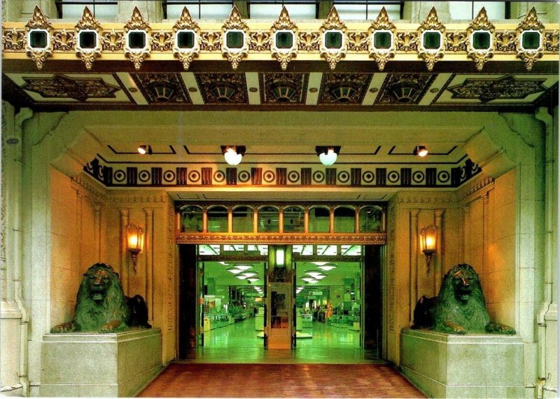 2~4X6 Postcards Tokyo, Japan MITSUKOSHI DEPARTMENT STORE & ENTRANCE/Lion Statues