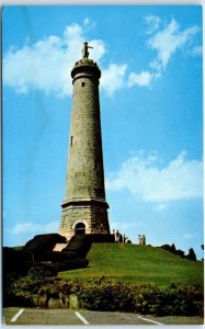 Postcard - Myles Standish Monument - Duxbury, Massachusetts