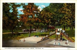 Pennsylvania Penn Mar Children's Playgrounds and Picnic Grove Curteich