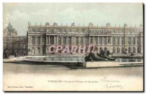 Versailles - Facade du Chateau on the Gardens - Old Postcard