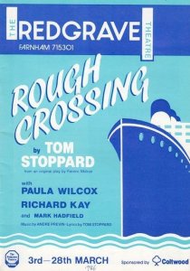 Paula Wilcox Surrey Rough Crossing Ship Comedy Theatre Programme