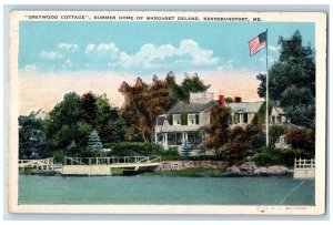 1925 Greywood Cottage Summer Home of Margaret Deland Kennebunkport ME Postcard