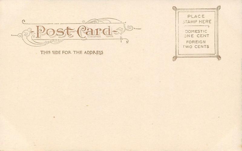 Elizabeth New Jersey~Edward Clark Club~Cobblestone Street~Trolley Tracks~1905 PC