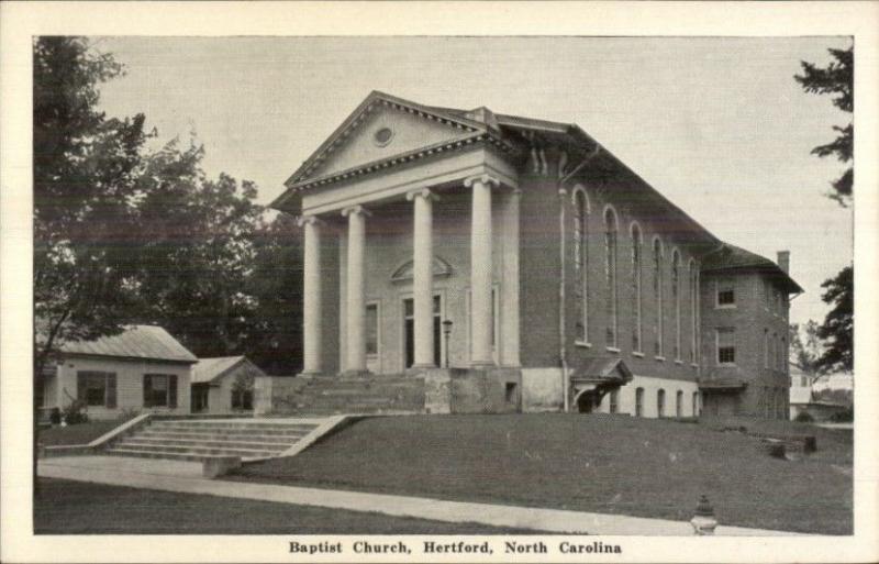 Hertford NC Baptist Church Postcard