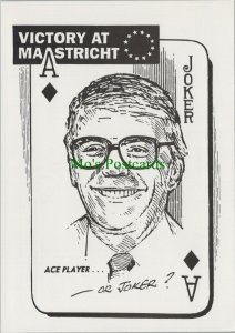 Headline Postcard - Politics - John Major at Maastricht in 1991 -  RR10452