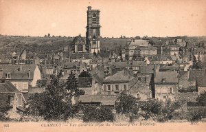 Vintage Postcard 1910's General View from Faubaurg o Recollets Clamecy France