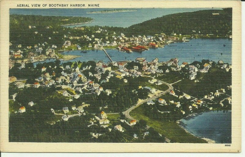 Boothbay Harbor, Maine, Aerial View