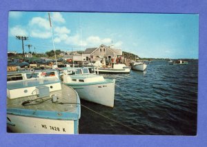 Chatham, MA/Massachusetts Postcard, Fish Pier/Shore Road, Cape Cod