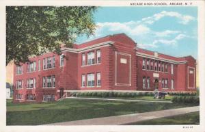 Arcade High School at Arcade NY, New York - pm 1938 - WB