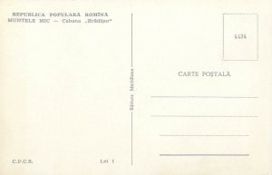 Romania Muntele Mic Cabana Bradisor peisaj de iarna carte postala