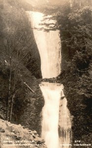 Vintage Postcard 1900's Bridal Veil Falls Columbia River Highway Oregon OR RPPC