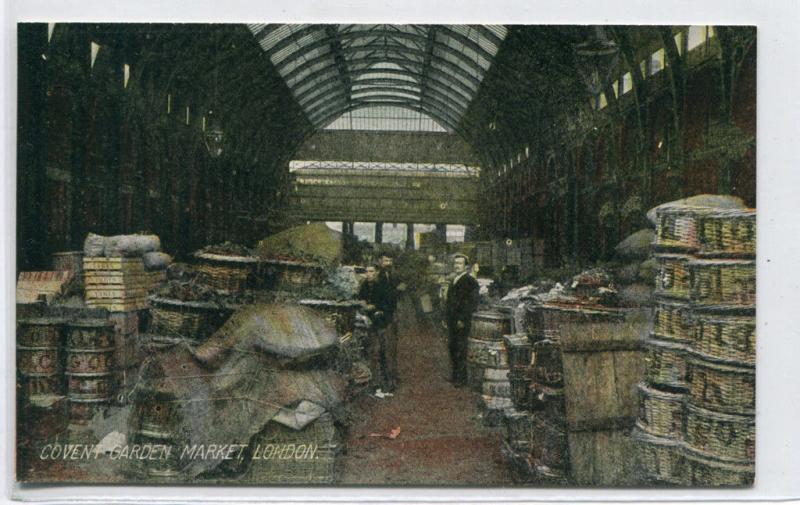 Covent Garden Market London UK 1910c postcard