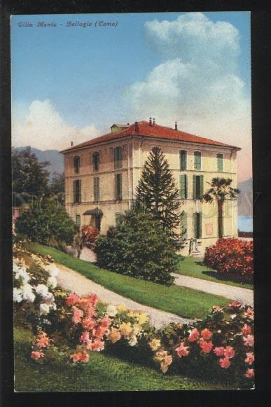 102261 ITALY Villa Montu Bellagio (Como) Vintage colorful PC