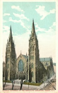 Vintage Postcard 1918 Catholic Cathedral of the Immaculate Conception Albany NY