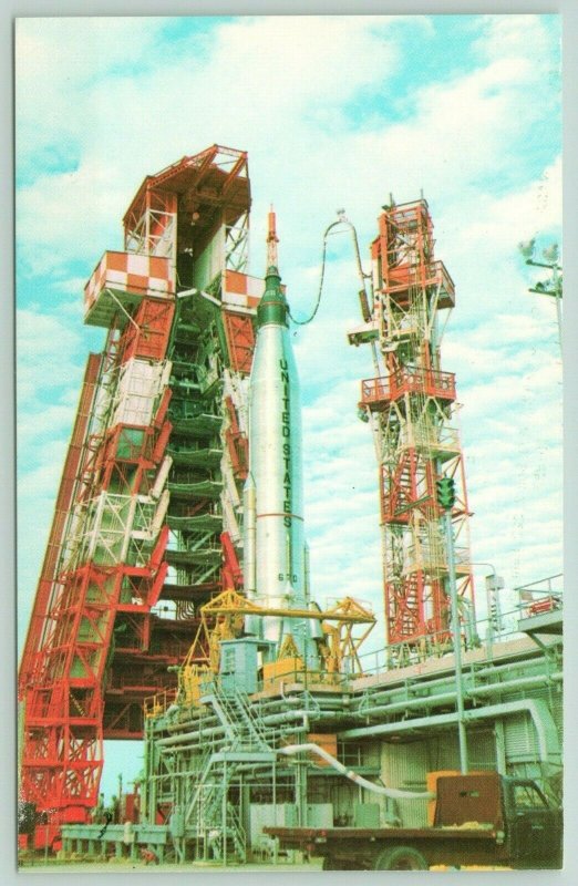 Kennedy Space Center Florida~NASA~Atlas-Mercury Being Readied for Launch~1970s 