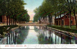 Maine Lewiston Bates Canal 1906
