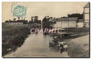 Old Postcard The Banks Dives Canal Lavoir Lavandieres