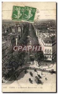 Old Postcard Paris Boulevard Beaumarchais