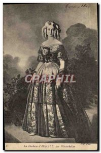 Old Postcard Duchess & # 39Aimale Winterhalter