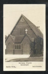 RPPC SANTA CRUZ CALIFORNIA CALVARY EPISCOPAL CHURCH REAL PHOTO POSTCARD