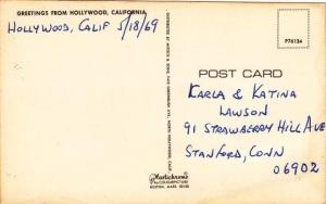 Greetings from Hollywood, California - Chrome Large Letter