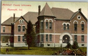 Marshall County Infirmary, Plymouth IN Vintage Postcard V35