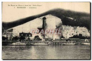 Postcard Old Biessard Carrieres De Rouen Le Havre aboard the Felix Faure