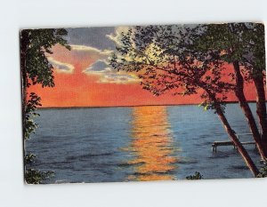 Postcard Detroit Lake From The North Shore Detroit Lakes Minnesota USA