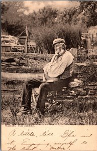 Vtg Farm Life Waiting for Dinner 1905 Raphael Tuck Old View Postcard