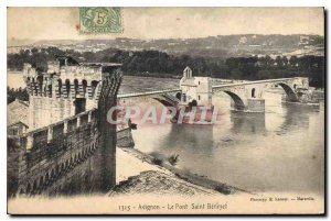 Old Postcard Avignon Pont d'Avignon