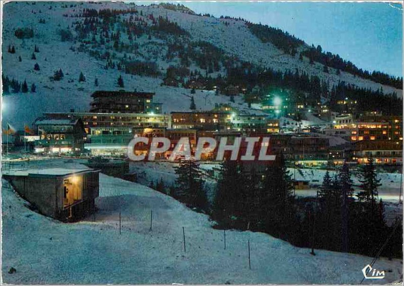 Postcard Modern Courchevel 1850 (Savoy) night Arrival Telecabine Courchevel