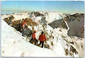 Postcard - View from the peak of Buteanu's Vinatorea, Făgăraș Mountains, Romania