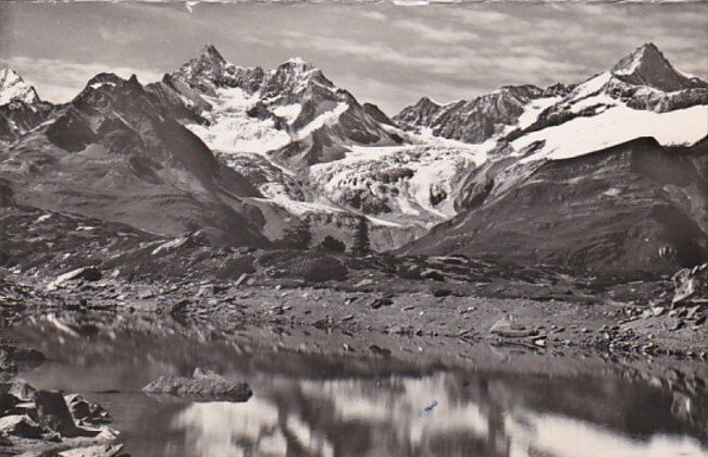 Switzerland Zermatt Gruensee Obergabelhorn Zinalrothorn Photo