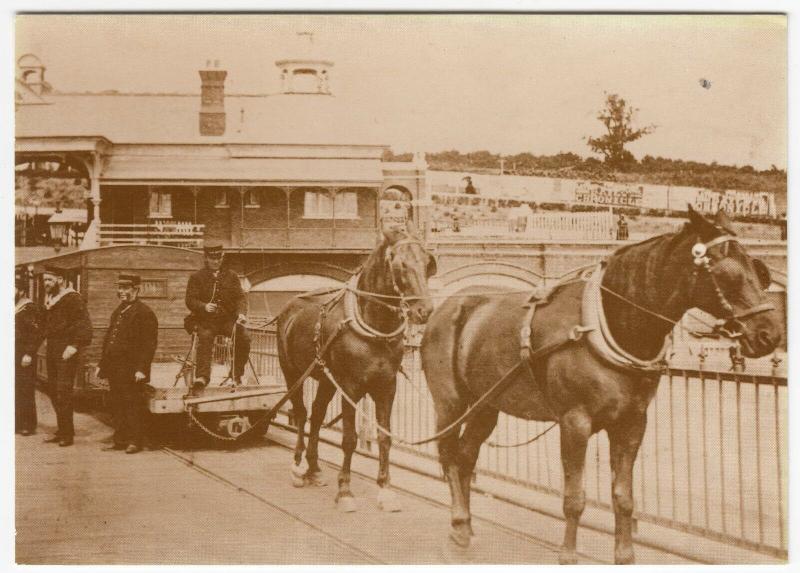 Horse Drawn Tram On Southend Pier, 1886 Repro PPC, Unused, Southend Pier Museum