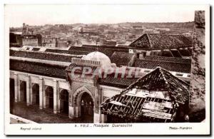 Old Postcard Fez Morocco Mosque Quaraouine