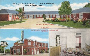 AR, West Memphis, Arkansas, Bil-Roy Hotel & Cottages, MultiView, Kropp No 4352N