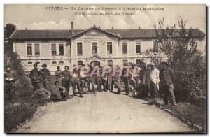Givors Old Postcard A group of wounded has the & # 39hopital Montgelas