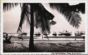 Vietnam Cap Saint Jacques Vũng Tàu Plage de Cocotiers Vintage RPPC C109