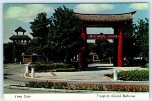 FREEPORT, Grand Bahamas ~ Japanese TORII GATE International Bazaar 4x6 Postcard