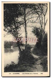 Old Postcard Auxerre Les Bords De L & # 39Yonne