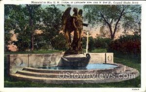 Mrs Dodge Memorial - Council Bluffs, Iowa IA  