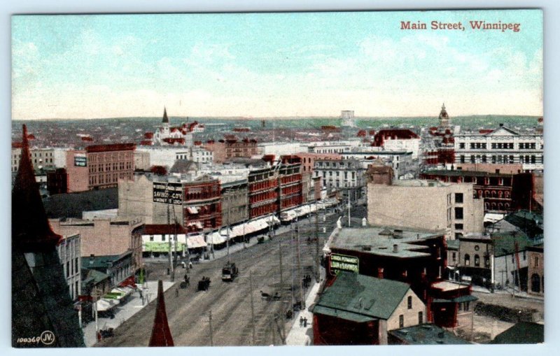 3 Postcards WINNIPEG, Manitoba Canada ~ MAIN STREET Scenes, City Park PAVILION