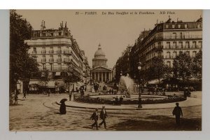 France - Paris. The Pantheon & Soufflot Street