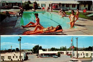 Thunderbird Motel, Santa Fe NM Multi View Vintage Postcard P80