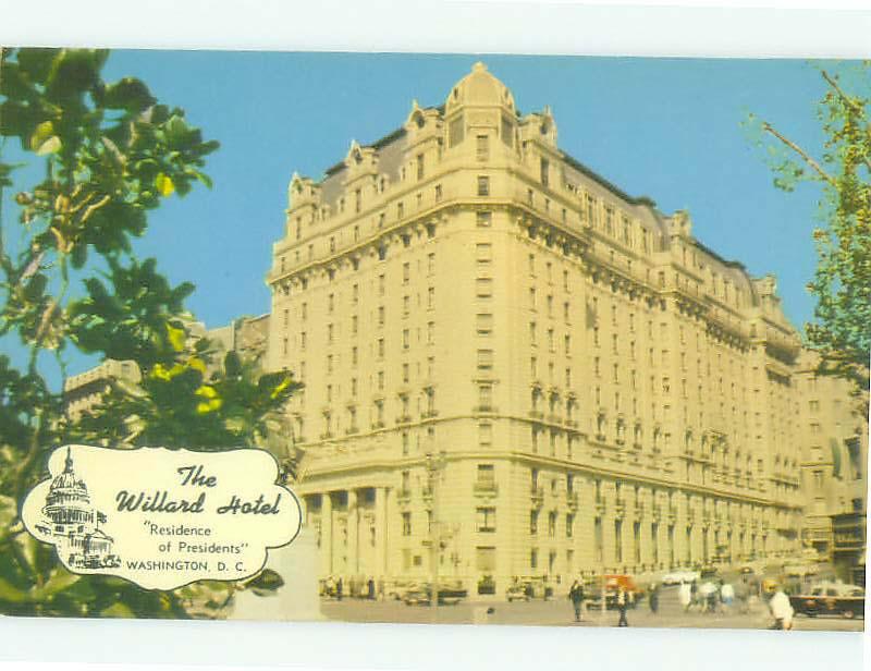 Unused Pre-1980 THE WILLARD HOTEL Washington DC hr5978