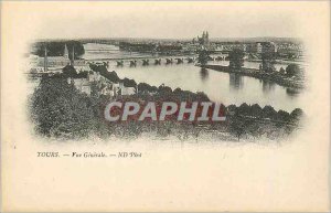 Postcard Old Tours Vue Generale (map 1900)