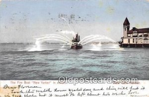 Fire Boat New Yorker New York Harbor, USA 1907 