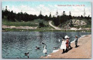 Rockwood Park Saint John New Brunswick Canada Trails Footpaths Postcard